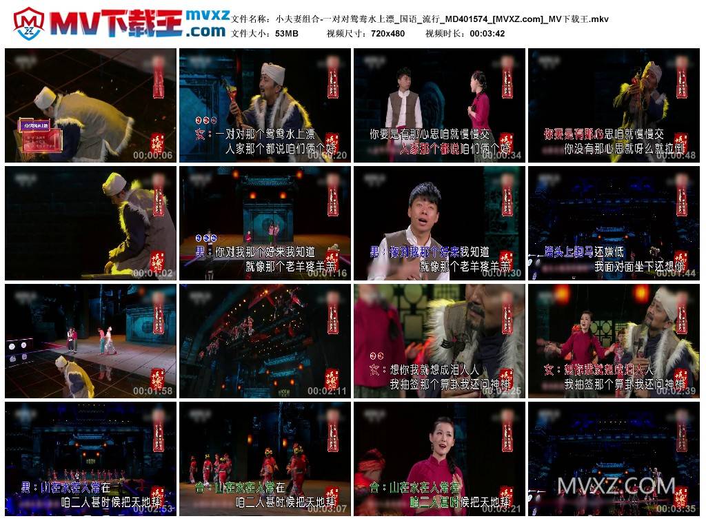 小夫妻组合-一对对鸳鸯水上漂_国语_流行_MD401574